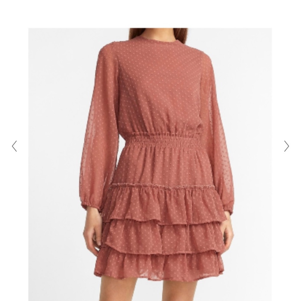 Smocked waist tiered dress